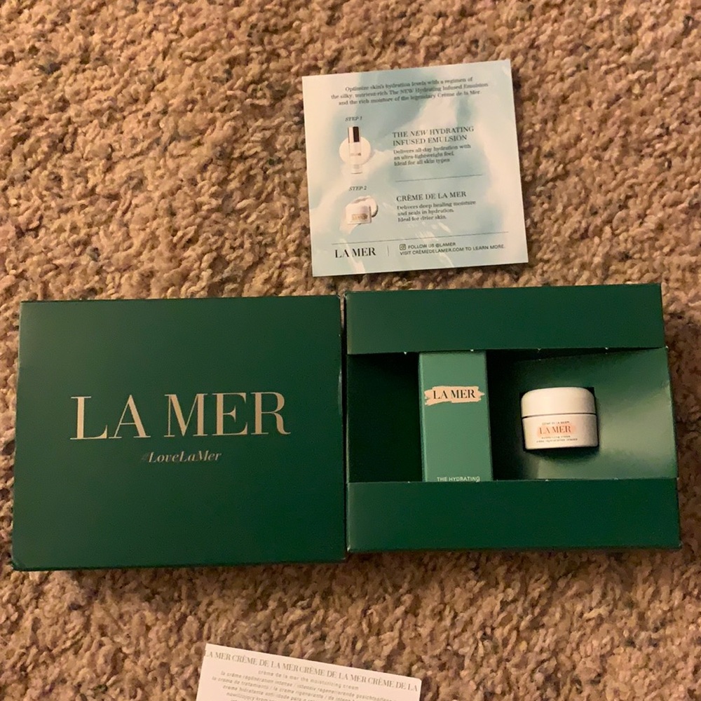 La mer sample size emulsion and creme